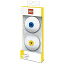 LEGO|レゴ LEGO(レゴ) 消しゴム 2個セット ブルー&イエロー 37506