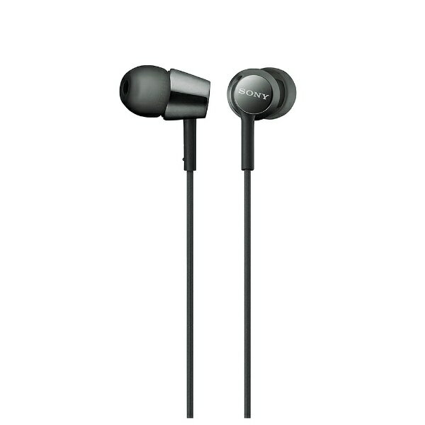 SONY イヤホン ソニー｜SONY イヤホン カナル型 MDR-EX155BQ ブラック [φ3.5mm ミニプラグ][MDREX155BQ]