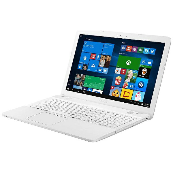 【送料無料】 ASUS　エイスース 【エントリーでポイント10倍 8/24 10:00〜8/27 9:59】15.6型ノートPC［Win10 Home・Core i3・SSD 256GB・メモリ 4GB］　ASUS VivoBook X541UA　ホワイト　X541UA-W256G　（2017年6月モデル）[X541UAW256G]