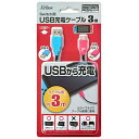 アクラス｜Aclass Switch用USB充電ケーブル （3m） USB-A（ブルー）、USB Type-C（レッド） SASP-0405