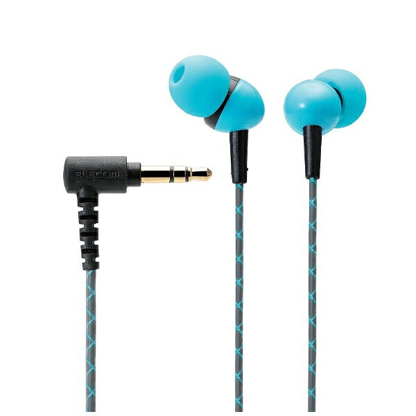 エレコム｜ELECOM イヤホン カナル型 EHP-CN500A パーティー・ブルー [φ3.5mm ミニプラグ][EHPCN500ABU]のサムネイル