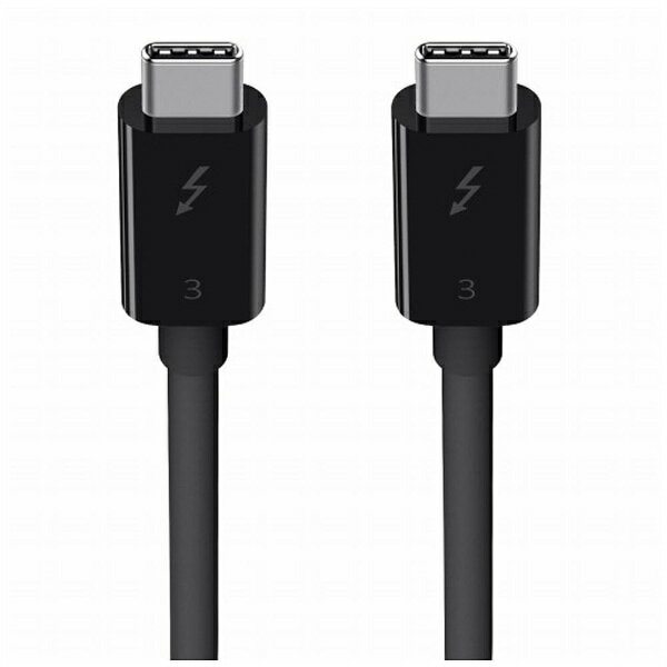 BELKIN｜ベルキン USB-C ⇔ USB-Cケーブル [映像 /充電 /転送 /0.5m /100W /Thunderbolt 3] ブラック F2CD084bt0.5MBK【rb_ cable_cpn】