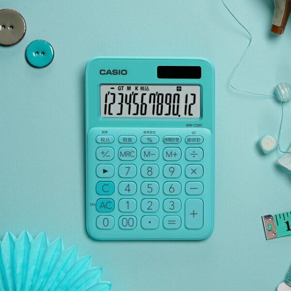 CASIO|カシオ カラフル電卓 ミントグリー...の紹介画像3