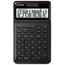 カシオ｜CASIO スタイリッシュ電卓 ブラック JF-S200-BK-N 12桁 JFS200BKN