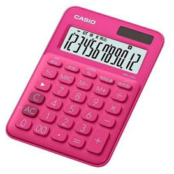 CASIO|カシオ カラフル電卓 ビビッドピン...の紹介画像2