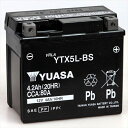 TAIWAN YUASA｜台湾ユアサ バイク用バッテリー 液入リ充電済み YTX5L-BS 【メーカー直送・代金引換不可・時間指定・返品不可】