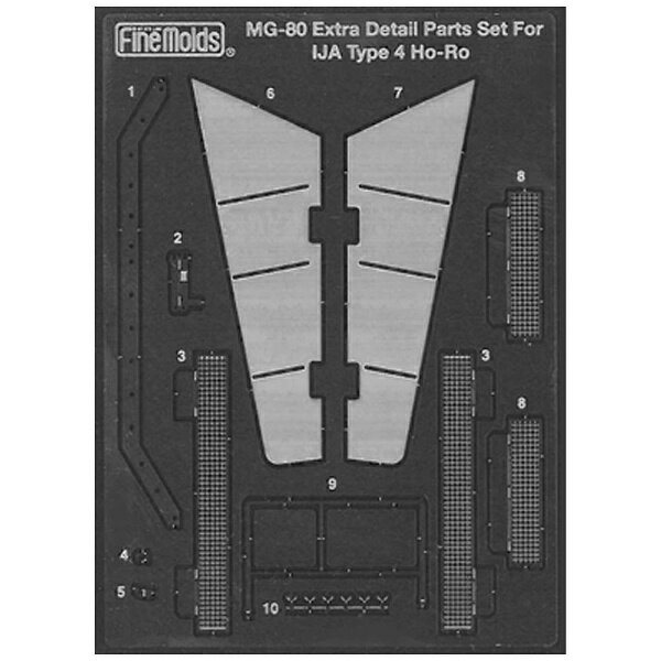 ファインモールド｜FineMolds 1/35 ディテールアップパーツ 四式自走砲用エッチングパーツ 【代金引換配送不可】