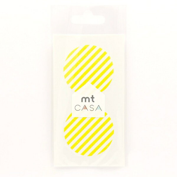 KAMOI｜カモ井加工紙 mt CASA seal（CASAシール） （ストライプ・レモン）　MTCDS023