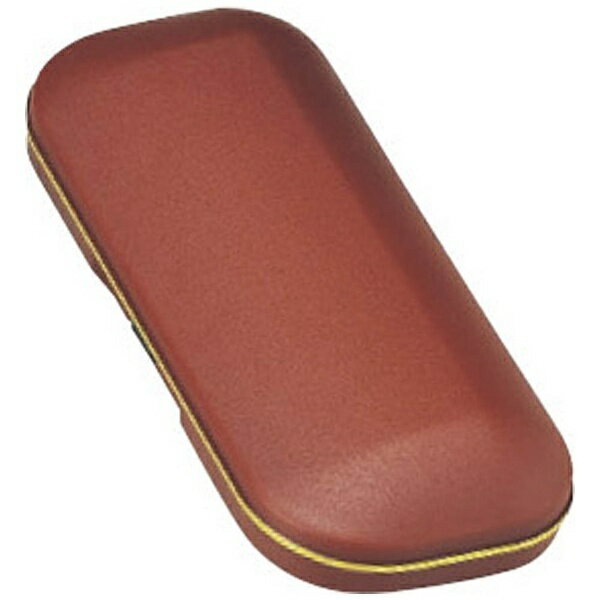 名古屋眼鏡｜Nagoya Gankyo プラスチックハード メガネケース ［S］2031-03 エンジ/ゴールドライン