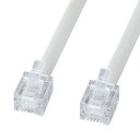 サンワサプライ|SANWA SUPPLY エコロジー電話ケーブル(ノーマル・ホワイト・0.5m) TEL-EN-05N2