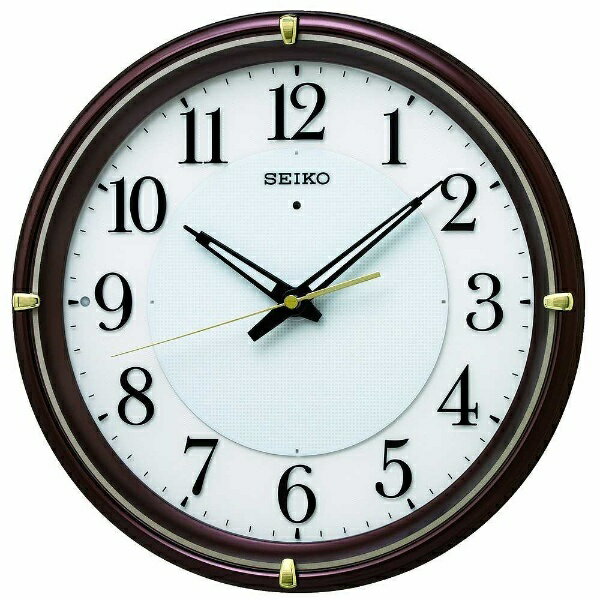 SEIKO｜セイコー 掛け時計 【ファインライトNEO】 茶メタリック KX233B [電波自動受信機能有]