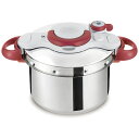 T-fal｜ティファール ≪IH対応≫ 圧力鍋 「クリプソ ミニット イージー」（6L） P4620769 レッド P4620769