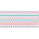 ワールドクラフト|world craft マスキングテープ 30mm(triangle mosaic_PASTEL) W02-MK-T0053[W02MKT00...