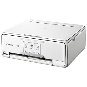 キヤノン｜CANON PIXUSTS8130WH インクジェット複合機 PIXUS（ピクサス） ホワイト [カード／名刺〜A4][PIXUSTS8130WH]【プリンタ】