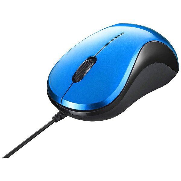 BUFFALO｜バッファロー マウス ブルー BSMBU108BL [BlueLED /有線 /3ボタン /USB]