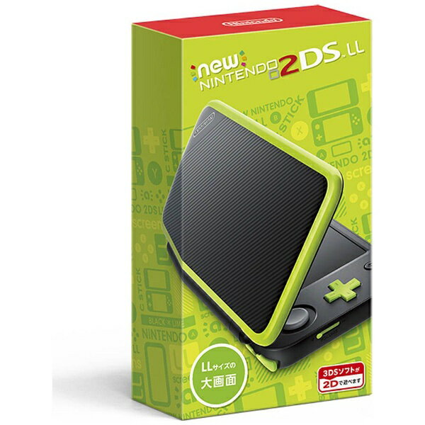 任天堂　Nintendo Newニンテンドー2DS LL ブラック×ライム ［ゲーム機本体］[NEW2DSLLブラックXライム]