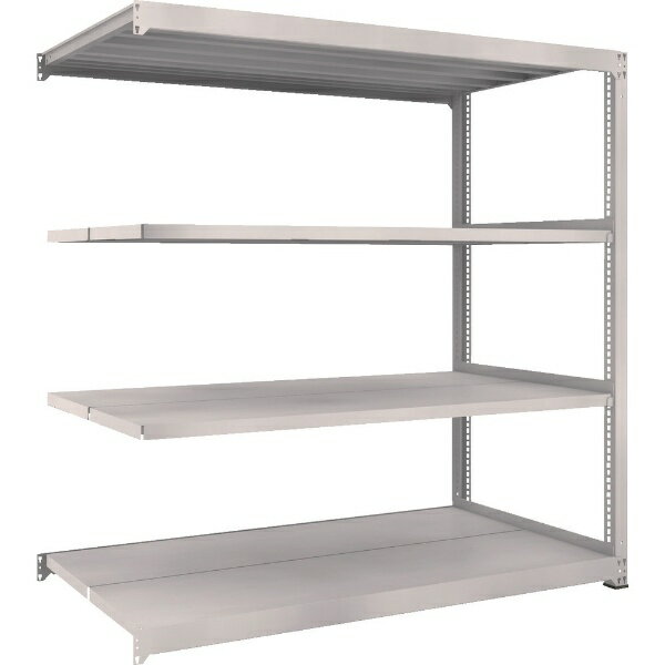 トラスコ中山｜TRUSCO NAKAYAMA TRUSCO　M5型中量棚　1800X921XH1800　4段　連結　ネオグレ M5-6694B NG 【メーカー直送・代金引換不可・時間指定・返品不可】