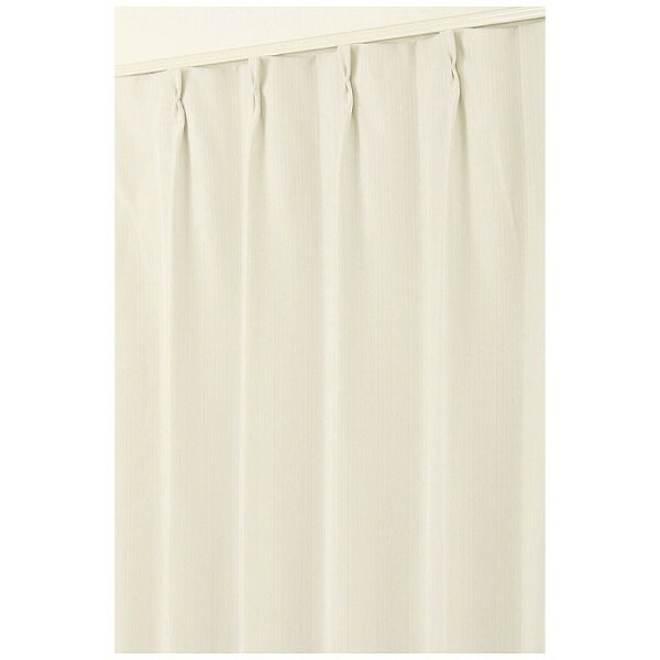 東京シンコール｜TOKYO SINCOL 2枚組 ドレープカーテン ウッディ(100×135cm/アイボリー)