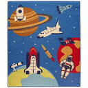 イケヒコ｜IKEHIKO ラグ スペース 平織(110×133cm/ブルー)