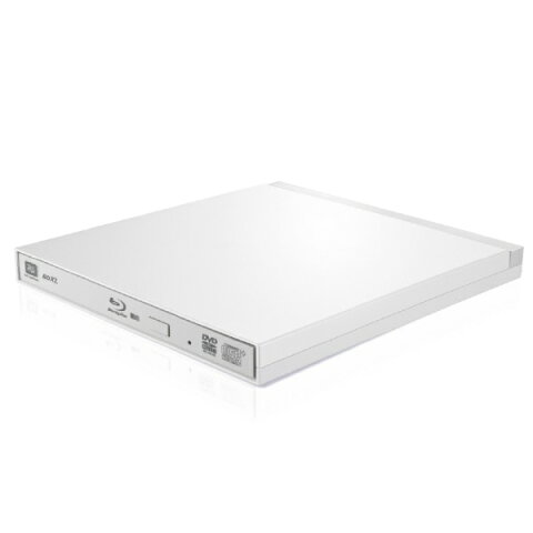 ロジテック　Logitec 【Ultra HD Blu-ray対応】 LBD-PUD6U3LWH(ホワイト) ポータブルブルーレイドライブ ［USB3.0・Win／Mac］ 書き込みソフト付き[LBDPUD6U3LWH]