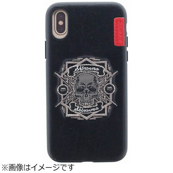 MSソリューションズ｜MS Solutions iPhone X用　シェルケース ハンドメイド刺繍 Motocross Collection　Outlaw　Skinarma I8EMB-BK126