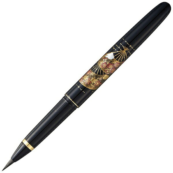 呉竹｜Kuretake [筆ペン]くれ竹万年毛筆 蒔絵物語 扇面 黒 DU180-115