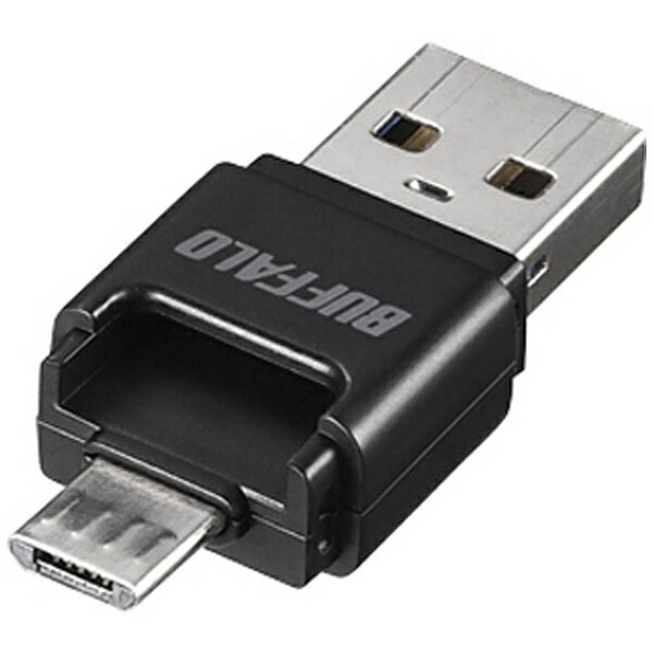 BUFFALO�åХåե����� BSCRM118U3BK microSD���ѥ����ɥ꡼���� BSCRM118U3���꡼�� �֥�å� [USB3.0/2.0 /���ޥ��б�]