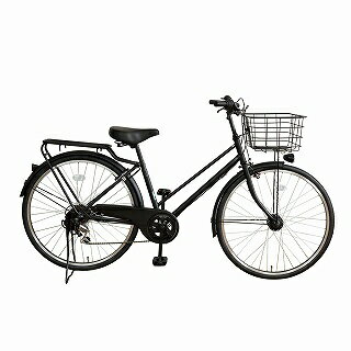 TAGlabel by amadana　タグレーベル バイ アマダナ 【ビックカメラグループオリジナル】26型 自転車 amadana citybike（ツヤケシブラック/6段変速） ATB266【組立商品につき返品不可】【b_pup】【point_rb】 【代金引換配送不可】