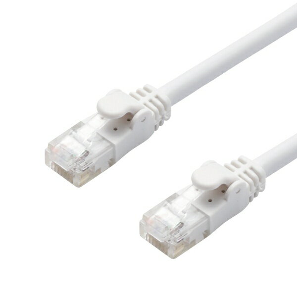ELECOM｜エレコム LANケーブル CAT6A やわらかタイプ 2m 10GBASE-T対応 500MHz 高速通信 ストレート結線 ノイズ耐性 ヨリ線仕様 ホワイト ホワイト LD-GPAYC/WH2 [2m /カテゴリー6A /スタンダード]