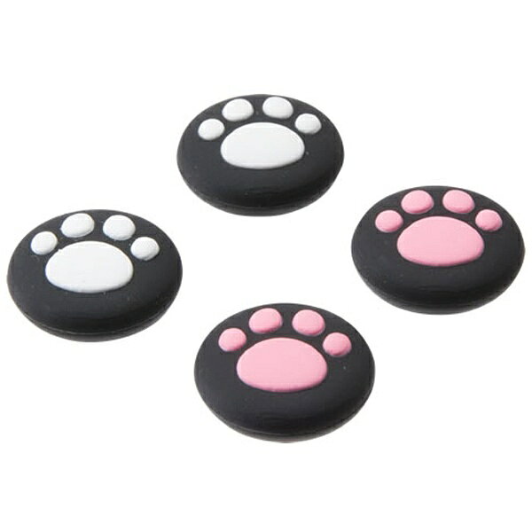 サイバーガジェット｜CYBER Gadget CYBER・アナログスティックカバー ねこにゃん（SWITCH Joy-Con用） 黒 CY-NSJCASCN-BK［Switch］ biccamera-11833902 楽天ビック(ビックカメラ×楽天) サンプル画像3