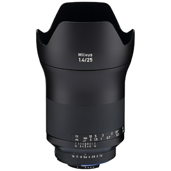 ツァイス｜Zeiss カメラレンズ 1.4/25 ZF.2 CPU付きニコンAi-sマウント Milvus（ミルバス） ブラック [ニコンF /単焦点レンズ][MILVUS1425ZF2ブラック]