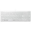 エレコム｜ELECOM キーボード (Mac/Windows11対応) ホワイト TK-FCP097WH 有線 /USB 【rb_ keyboard_cpn】