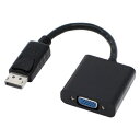 アイネックス｜ainex 映像変換アダプタ DisplayPort オス→メス VGA ブラック AMC-DPVGA DisplayPort⇔VGA AMCDPVGA