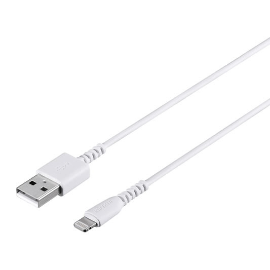 BUFFALO｜バッファロー ［ライトニング］ケーブル 1.0m ホワイト BSMPCL210WH [1.0m](2)