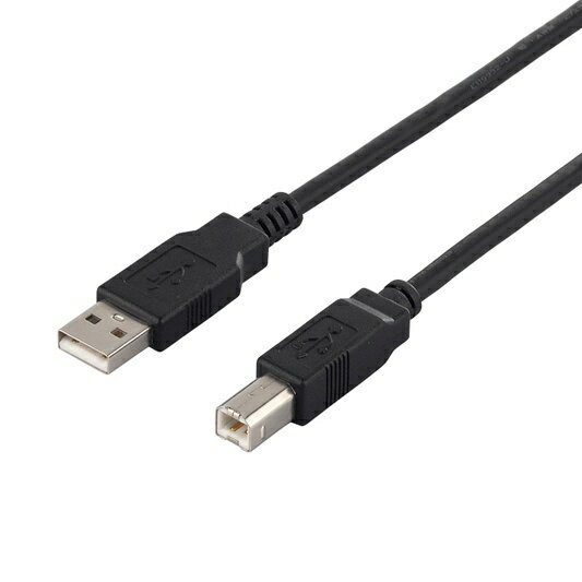 BUFFALO｜バッファロー USB2.0ケーブル (A to B) 2m BCUAB220BK ブラック【rb_ cable_cpn】...
