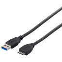 BUFFALO｜バッファロー USB3.0ケーブル A to microB 1m BCUAMB310BK ブラック【rb_ cable_cpn】