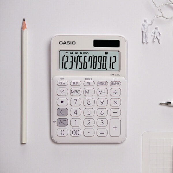 CASIO|カシオ カラフル電卓 ホワイト M...の紹介画像3