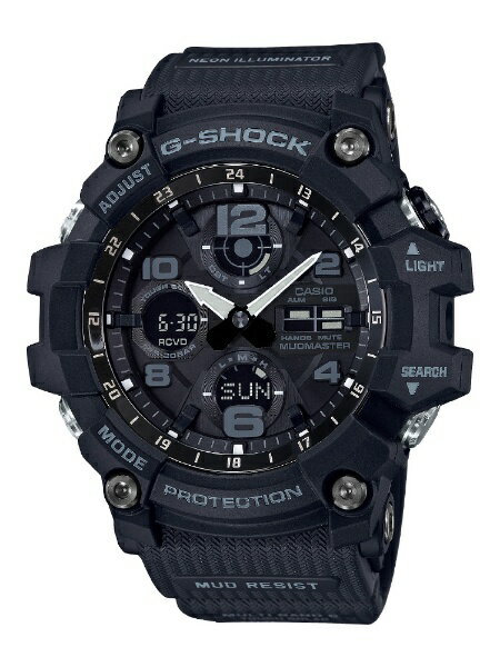 カシオ｜CASIO ［ソーラー電波時計］G-SHOCK（G-ショック）「Master of G MUDMASTER（マスターオブG マッドマスター）MULTI BAND 6」 GWG-100-1AJF GWG-100-1AJF ブラック/ブラック【国内正規品】 GWG1001AJF