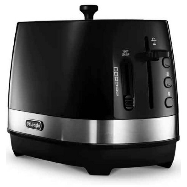 デロンギ｜Delonghi ポップアップトースター ACTIVE SERIES(アクティブシリーズ） インテンスブラック CTLA2003J 2枚 CTLA2003JBK