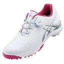 アシックス｜asics 23.0cm レディース ゴルフシューズ GEL-ACE TOUR-LADY Boa(ホワイト×シルバーグレー/2E) TGN924【返品交換不可】