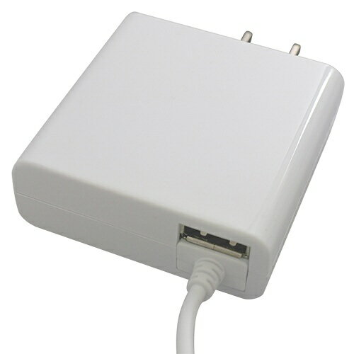 オズマ｜OSMA ［Type-C/USB給電］ケーブル一体型AC充電器＋USBポート 2.4A （1.5m/1ポート） ACUV-10C24W ホワイト