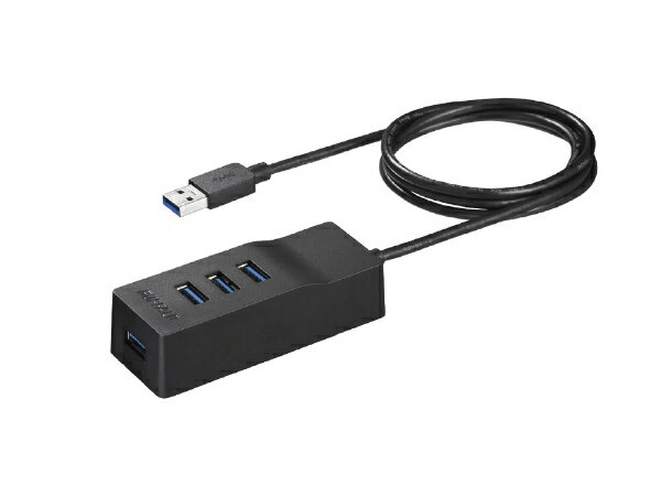 BUFFALO｜バッファロー BSH4A110U3 USBハブ ブラック バス＆セルフパワー /4ポート /USB3.0対応 BSH4A110U3BK