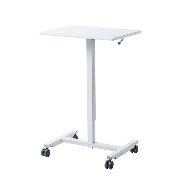 サンワサプライ｜SANWA SUPPLY パーソナルガス昇降デスク（幅620mm×天板奥行き435mm） ERD-GAP1W ホワイト