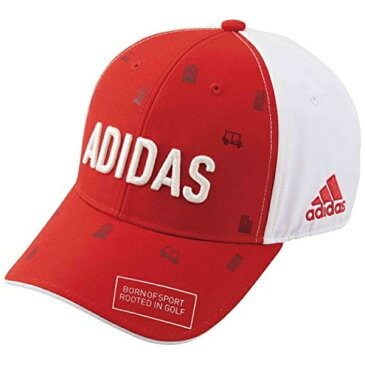 アディダス adidas メンズ ゴルフキャップ adicross モノグラムプリントキャップ(フリーサイズ/レッド)CCR67