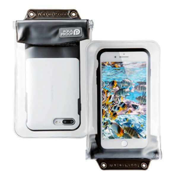 エレコム　ELECOM スマートフォン用［幅 81mm／6.0インチ］防水ケース オールクリア P-WPSAC03BK