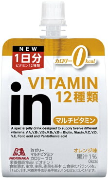 森永製菓 MORINAGA inゼリー ビタミンカロリーゼロ【オレンジ風味/180g】36JMM84100
