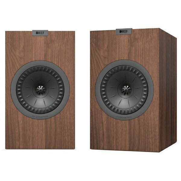 KEF｜ケーイーエフ ブックシェルフスピーカー サランネット別売り Q350 WALNUT ウォールナット [2本 /2ウェイスピーカー][Q350WN]