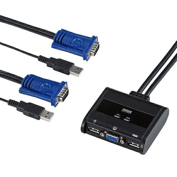 ����掠�ץ饤��SANWA SUPPLY �ѥ��������ش� �֥�å� SW-KVM2UUN [2���� /1���� /��ư][SWKVM2UUN]