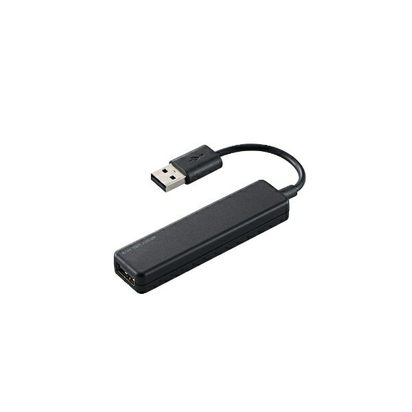 쥳ELECOM U2H-A421BX-BK USBϥ ֥å [Хѥ /4ݡ /USB2.0б][U2HA421BXBK]rb_pcacc