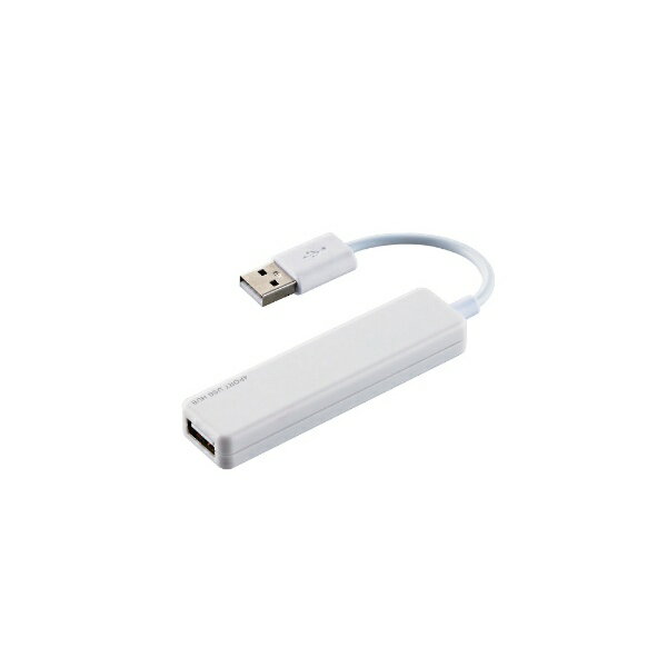 쥳ELECOM U2H-A421BX-WH USBϥ ۥ磻 [Хѥ /4ݡ /USB2.0б][U2HA421BXWH]rb_pcacc